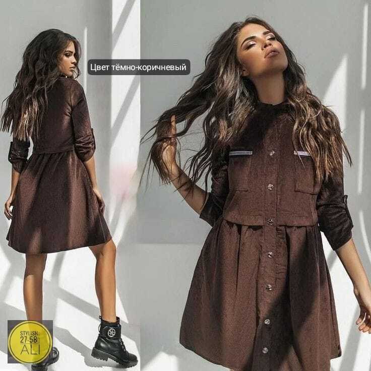 вельветовое платье,платье женская,платье из вельвета фасоны,платье,платье на пуговицах ansari к-003 вельвет черный