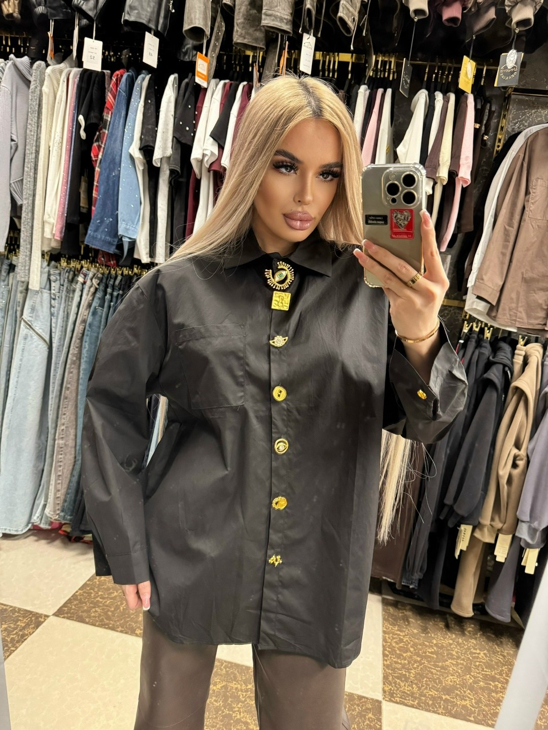 рубашка женская,рубашка,стильная рубашка,рубашка оверсайз черная,женская блузка