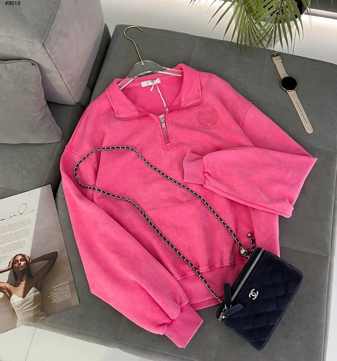 кофта женский,женский свитшот,свитшот розовый,свитшот на замке,кофта розовая