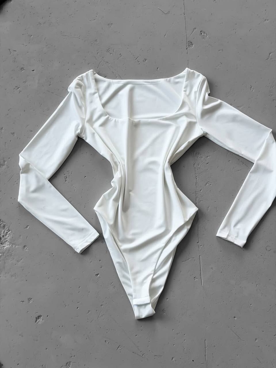 боди женский с длинным рукавом,боди женское,боди с длинными рукавами,белое боди,боди женское с вырезом