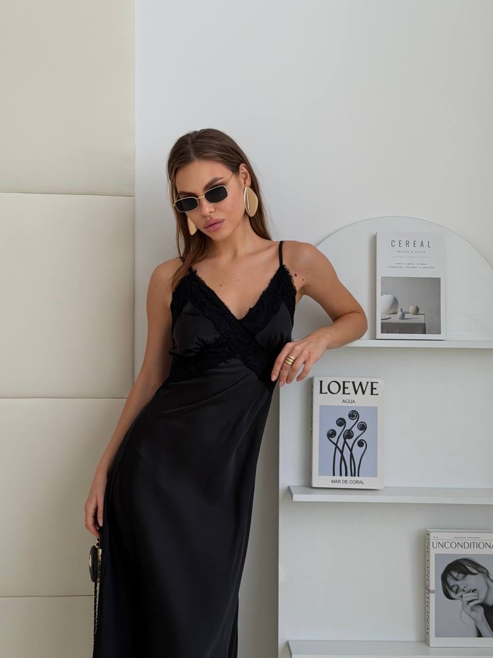 шелковое платье комбинация,черное платье комбинация,платье комбинация,платье комбинация миди,шелковое платье