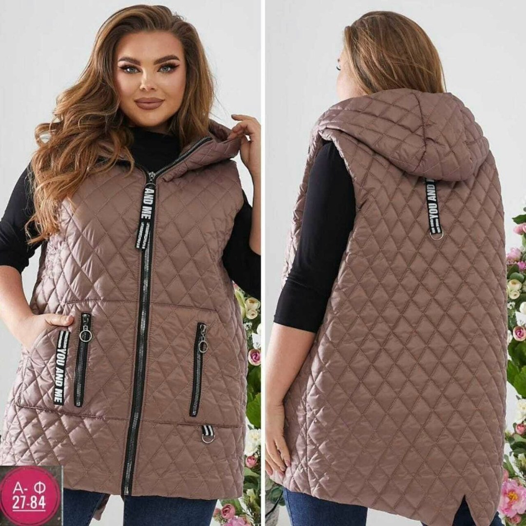 стеганый жилет больших размеров,женская жилетка больших размеров,жилетка женская демисезонная,демисезонная жилетка,жилет на синтепоне