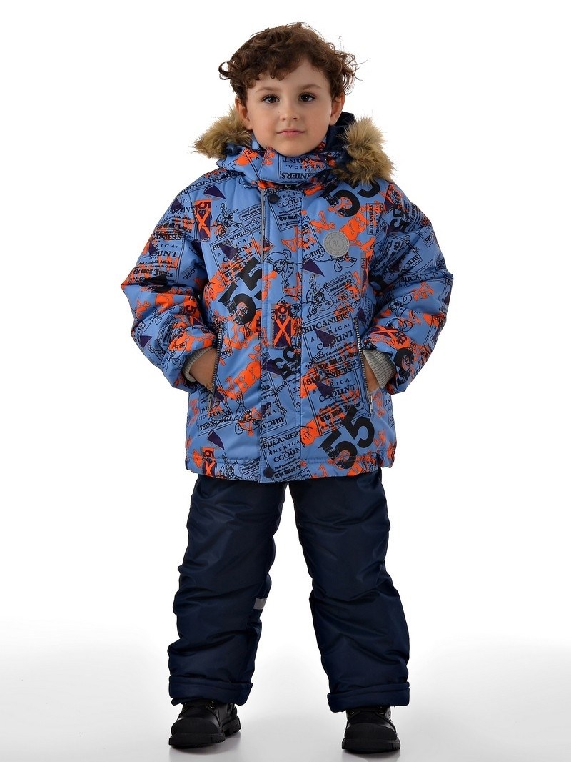 костюм русланд зима для мальчика,русланд зимний костюм для мальчика,русланд комплект зимний,детский зимний комплект,комплект с полукомбинезоном kerry fun k17715