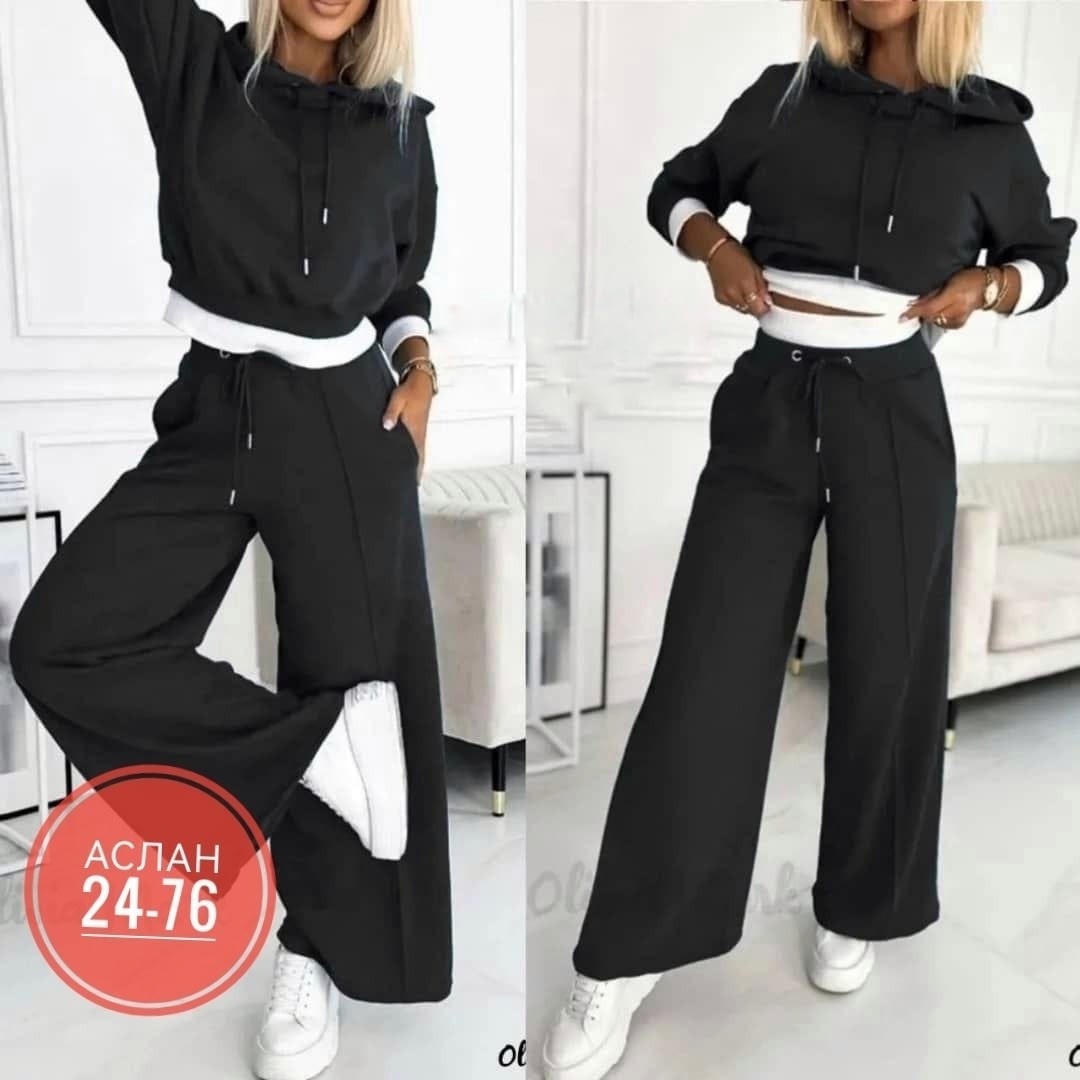 костюм спортивный с широкими брюками la.mek 52435822,женские костюмы,костюм спортивный с широкими брюками la.mek цвет бежевый,костюм спортивный женский,костюм спортивный женский повседневный