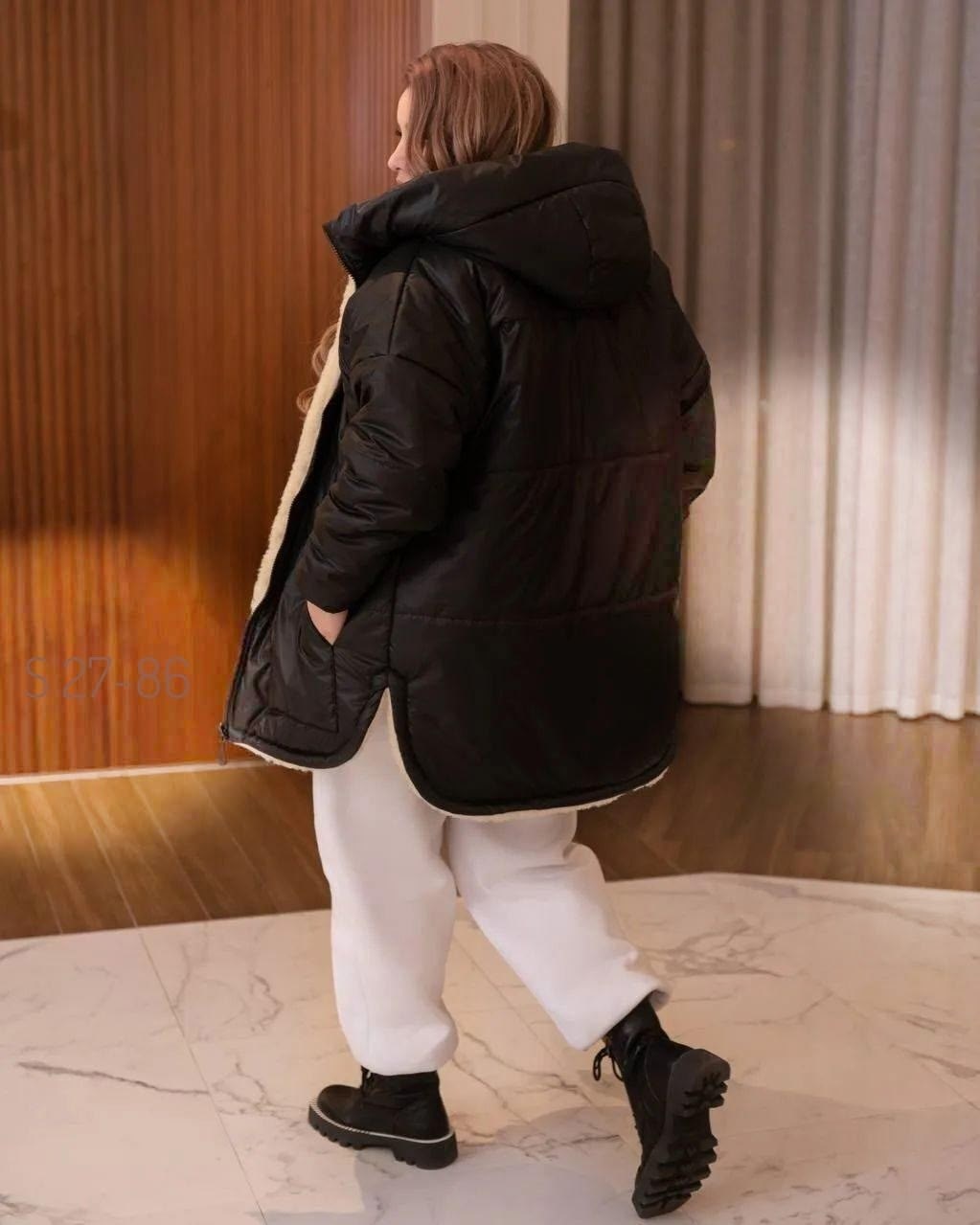 женская зимняя куртка ткань синтипон+барашка,модель 2695- modnita.md,зимняя женская куртка,стильная куртка,куртка женская