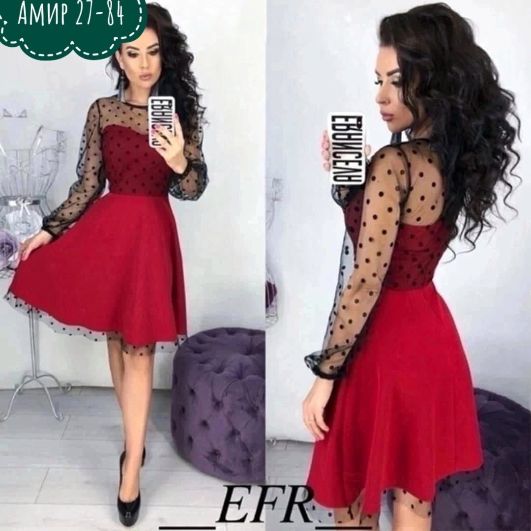 платье,платье женское,платье с юбкой,модные платья ,красное платье сетка
