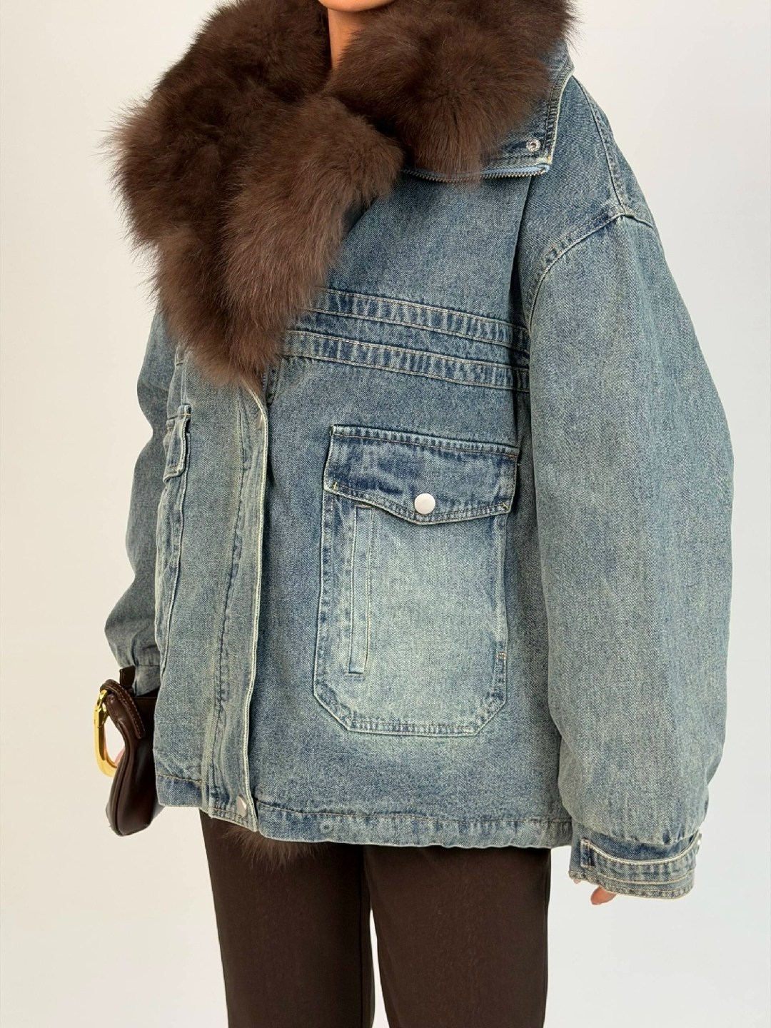 куртка джинсовая с натуральным мехом angel mood,джинсовая куртка с мехом,джинсовая куртка с натуральным мехом,джинсовка с мехом,джинсовая куртка с мехом соболя yana kraft brand