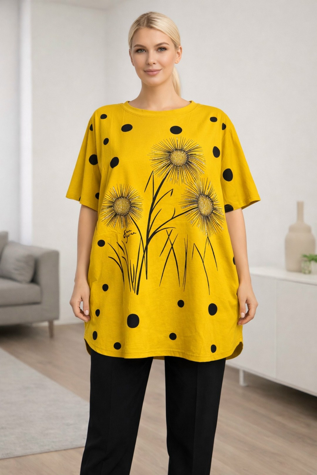 туника нарядная,женская футболка больших размеров,футболки женская,туника женская,футболка женская горчичного цвета