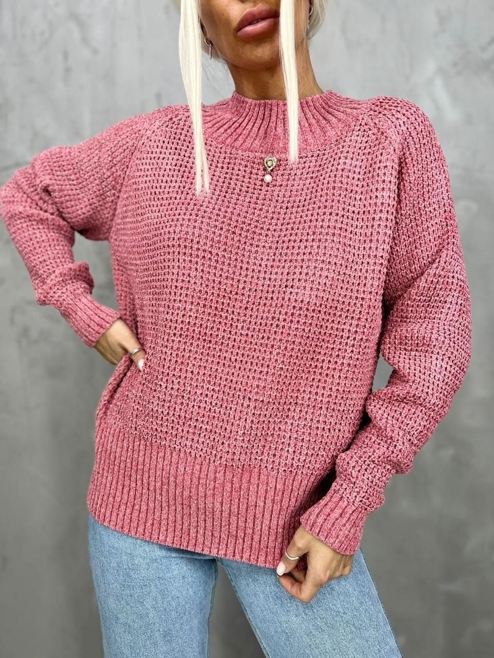 женский свитер,женский свитер вязаный,свитер оверсайз вязаный с горлом,вязаные свитера,свитер