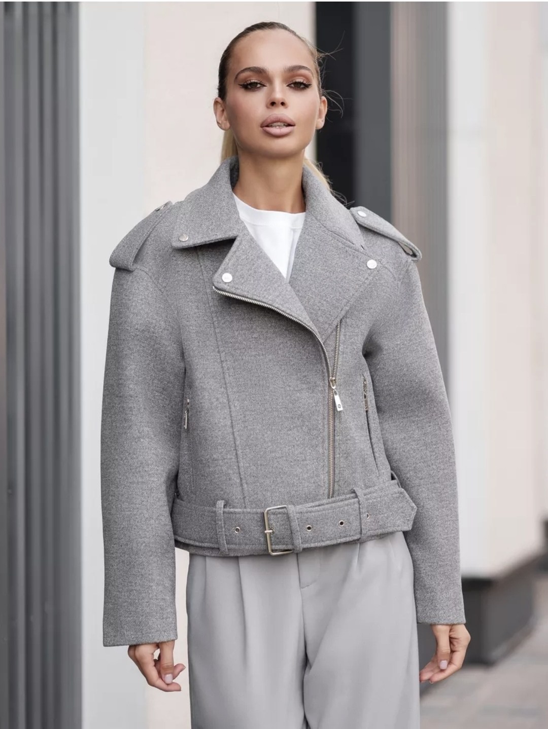 куртка косуха шерстяная из пальтовой ткани,стильная куртка,куртка косуха шерстяная из пальтовой ткани оверсайз ladylin,куртка женская,куртка косуха