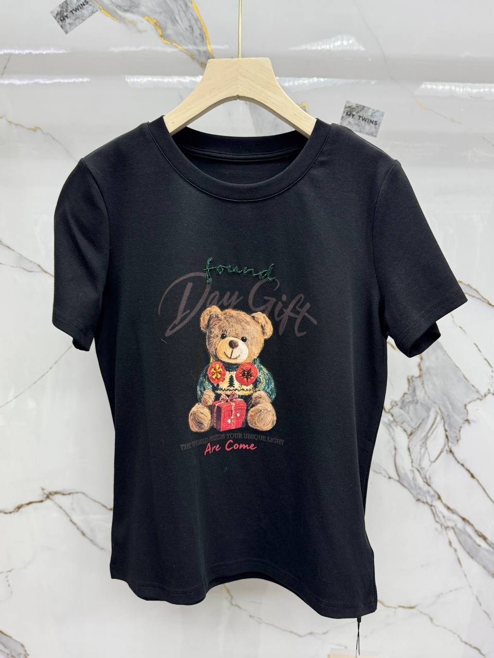 футболка с мишками,футболка с тедди ральф лорен,футболки женские с принтом,футболка с принтом,футболки женская