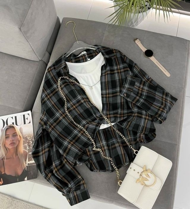 рубашка в клетку с майкой beststyle,женская рубашка в клетку,рубашка в клетку,рубашка хлопок,рубашка