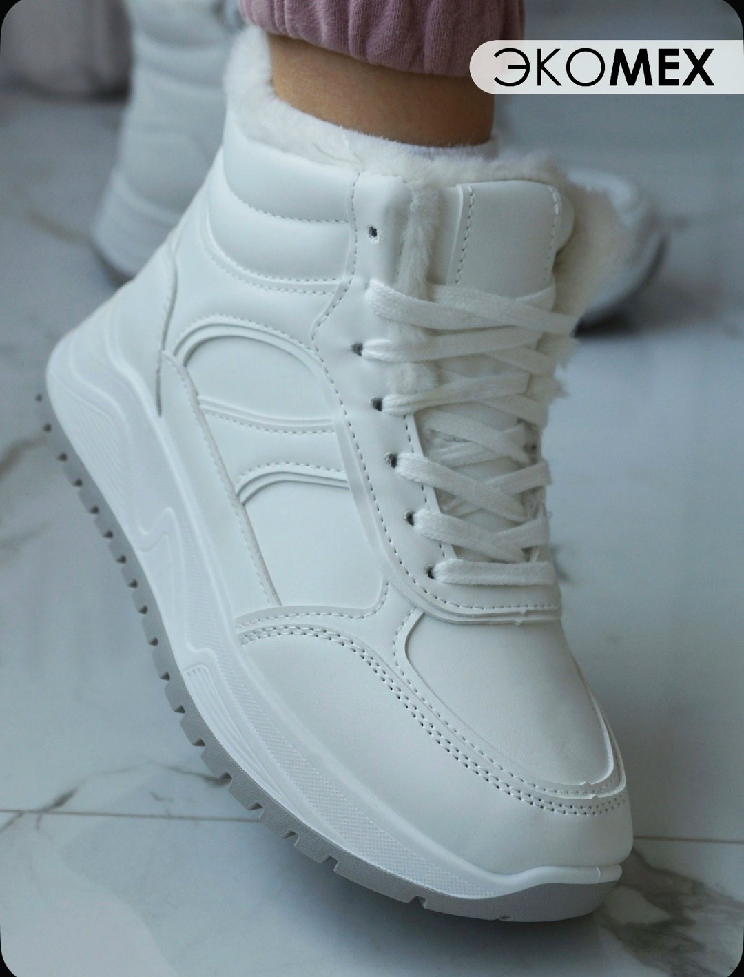 женские зимние кроссовки,wbl кроссовки женские белые зимние,зимние кроссовки женские белые высокие,кроссовки женскиe,кроссовки зимние с мехом на толстой подошве ovvo цвет белый