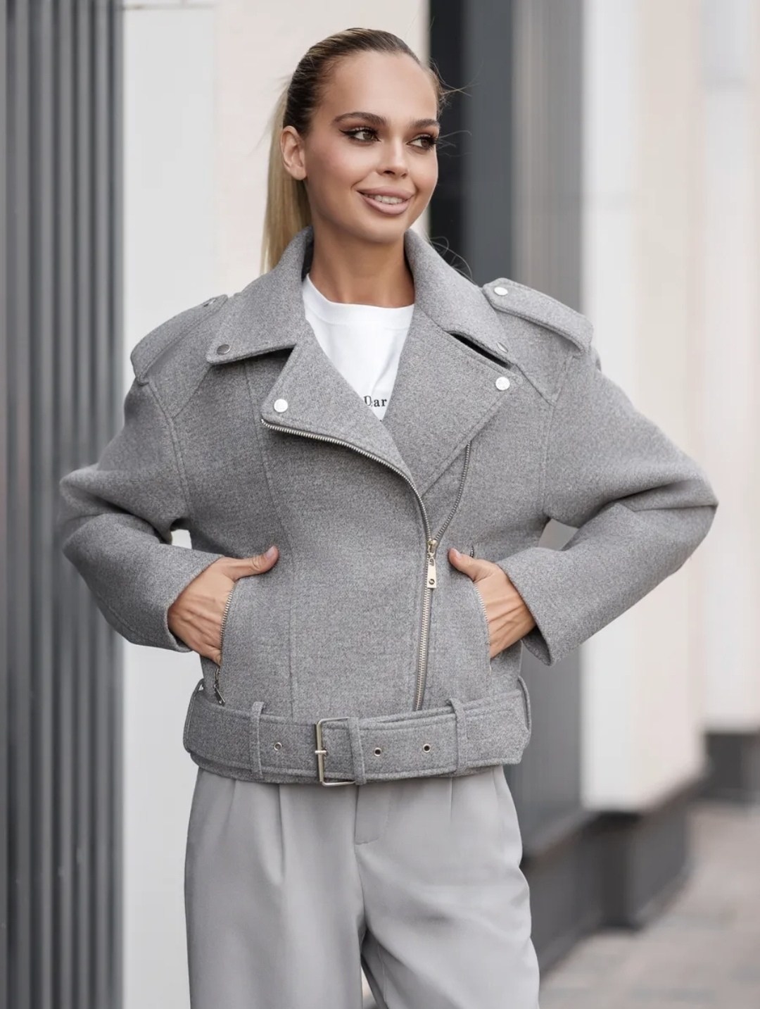 куртка косуха шерстяная из пальтовой ткани,стильная куртка,куртка косуха шерстяная из пальтовой ткани оверсайз ladylin,куртка женская,куртка косуха