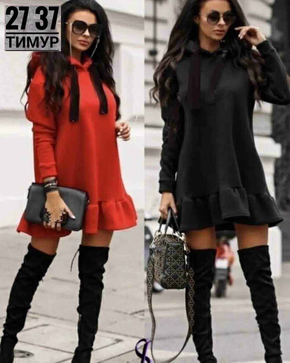 платье теплое короткое,широкое платье,платье черное,женское платье,платье на флисе