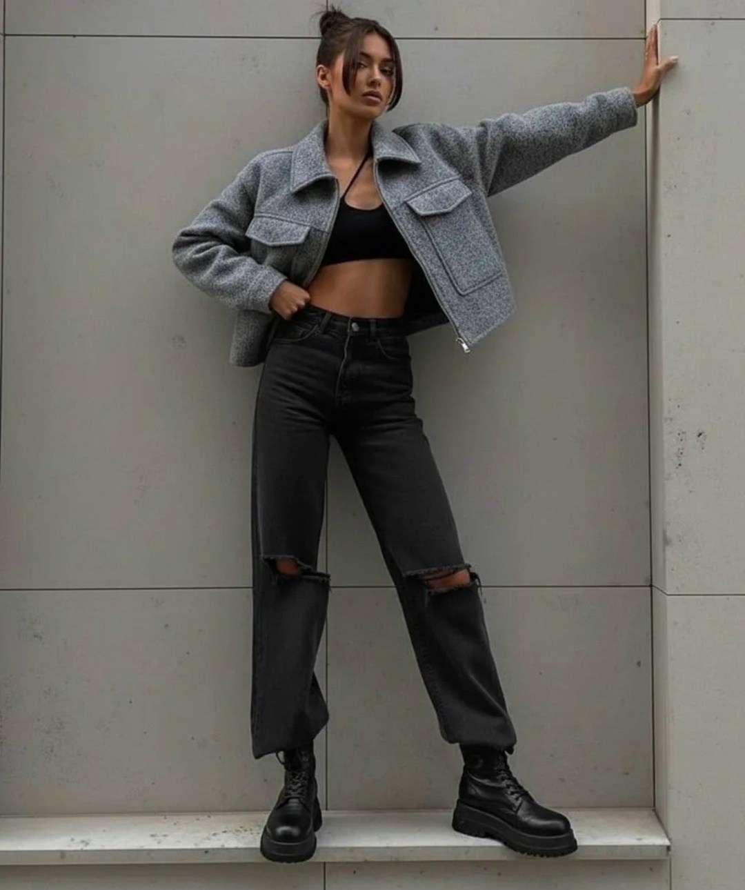 модный стиль,бомбер утепленный куртка оверсайз весна шерстяной deavia,куртка бомбер оверсайз aizashop,бомбер утепленный куртка оверсайз весна шерстяной deavia цвет серый,серый бомбер