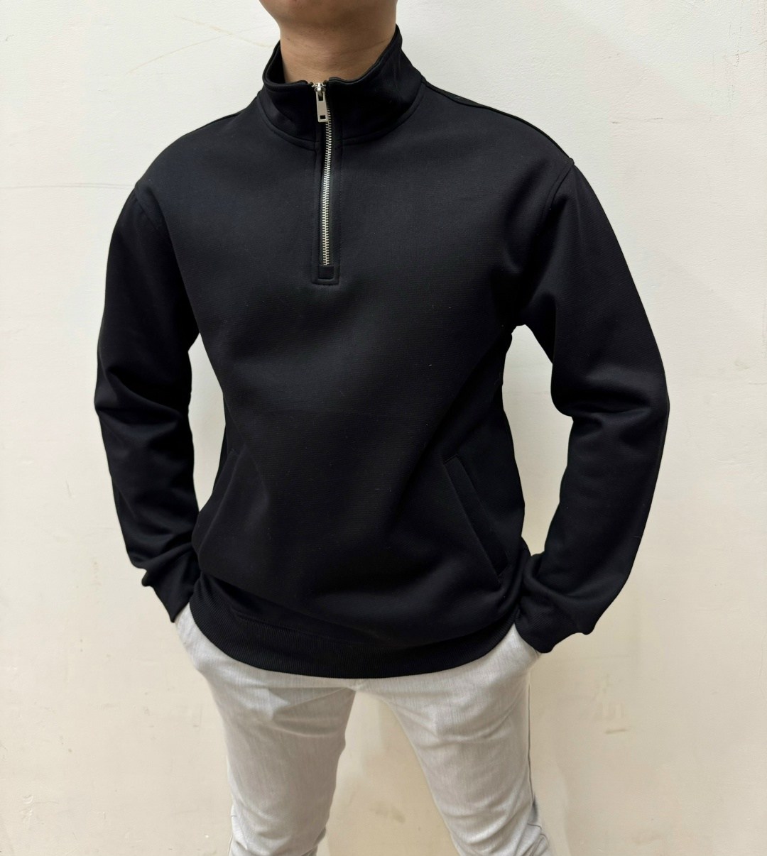 толстовка с воротником на молнии marco di radi,мужская толстовка,мужские свитшоты,мужская кофта,толстовка