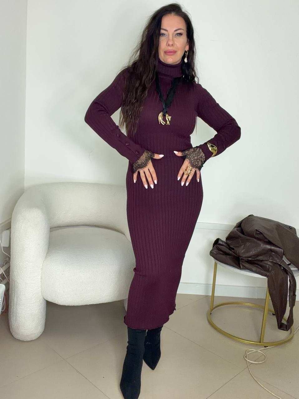 платье лапша с воротником теплое fedoroffka,платье лапша бордовое,трикотажное платье лапша,платье лапша женское,теплое трикотажное платье лапша