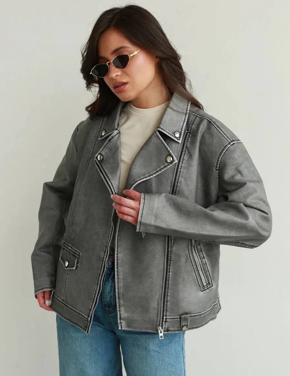 косуха женская куртка кожаная oversize,косуха винтажная куртка кожаная oversize серая monyken,косуха кожаная серая винтажная куртка оверсайз mony,косуха серая винтажная куртка кожаная оверсайз aftfbas