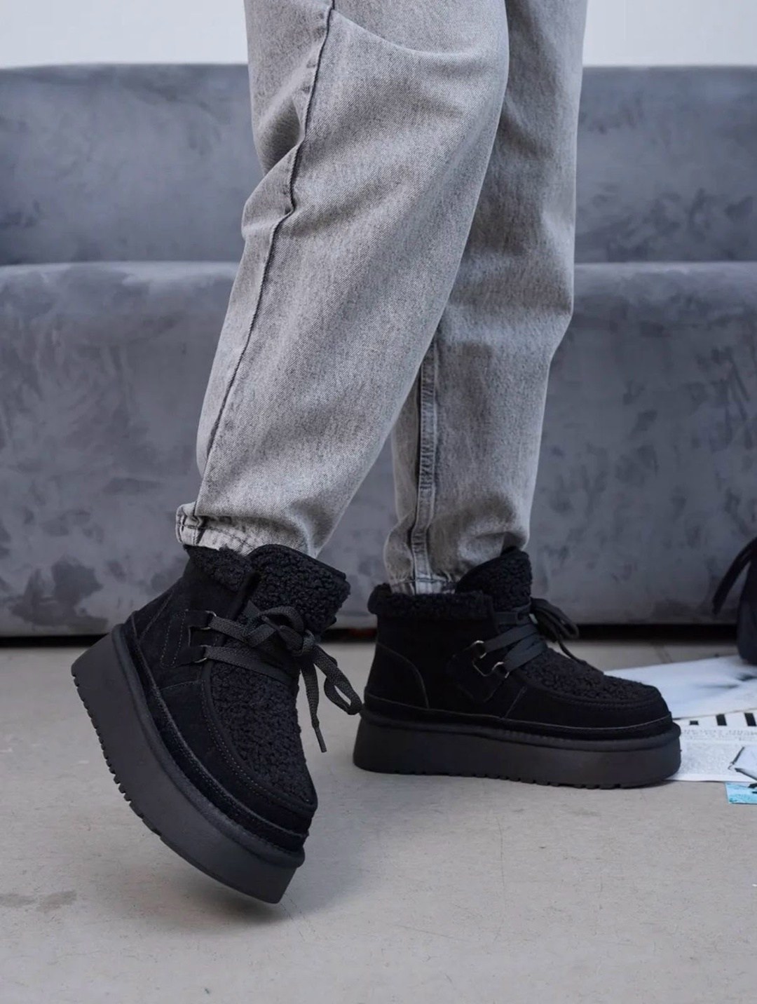 ,женские зимние ботинки,угги зимние на платформе,ботинки женские,угги женские