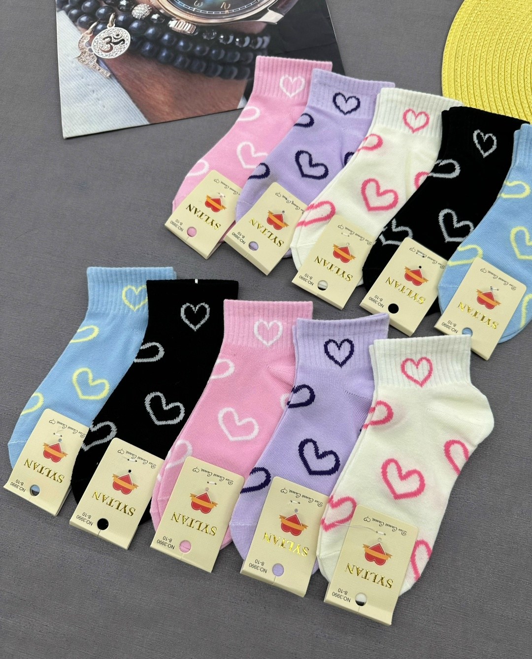 носки женские 10 пар,женские носки,носки женские 10 пар разного цвета,носки женские 10 пар alina,носки набор