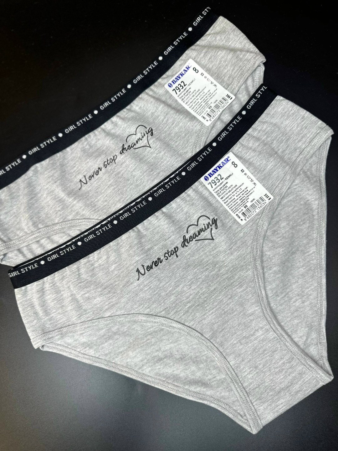 байкар 7932,комплект трусов слипы baykar для девочек,трусы для девочек baykar,комплект трусов слипы baykar,трусы для девочек