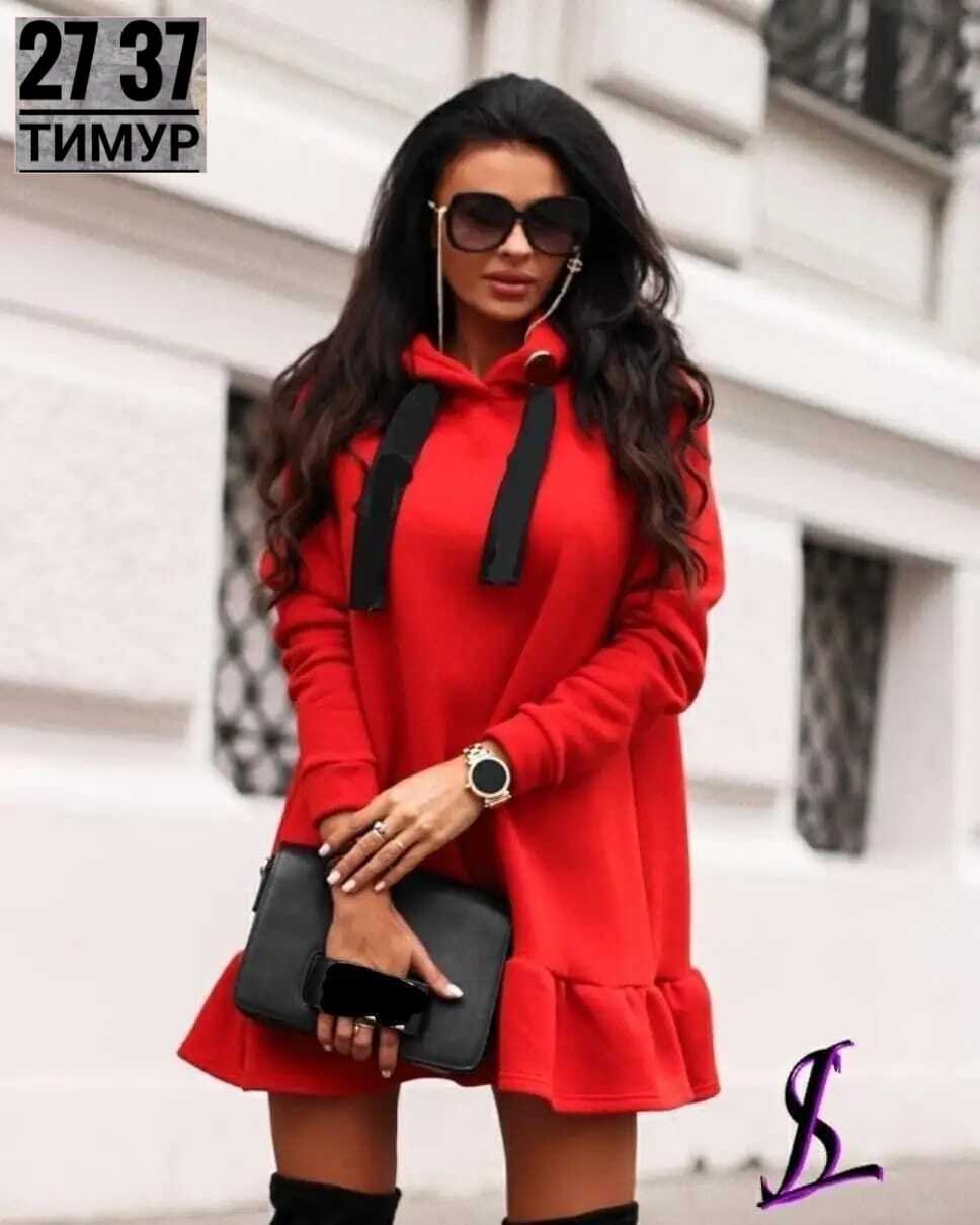 платье теплое короткое,широкое платье,платье черное,женское платье,платье на флисе