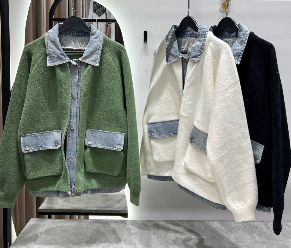 куртка меховая,модная куртка,куртка повседневная,куртка джинсовый,бомбер из альпаки комбинированные джинсой