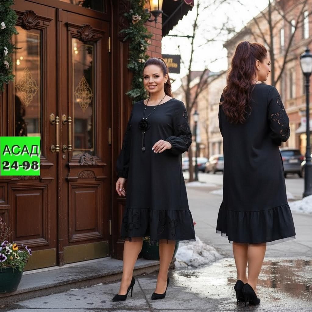 платье,платье женское,платье больших размеров,платье черное,платье креп