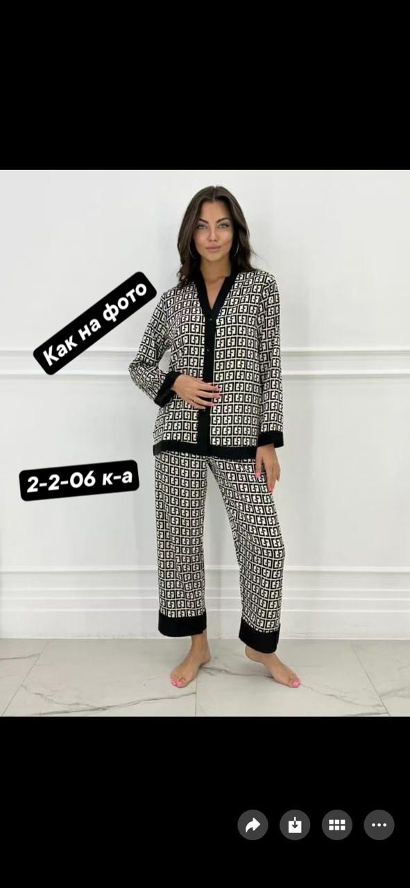 пижама женская,пижама фенди,пижама женская с брюками и рубашкой,пижама,пижама со штанами и рубашкой домашняя