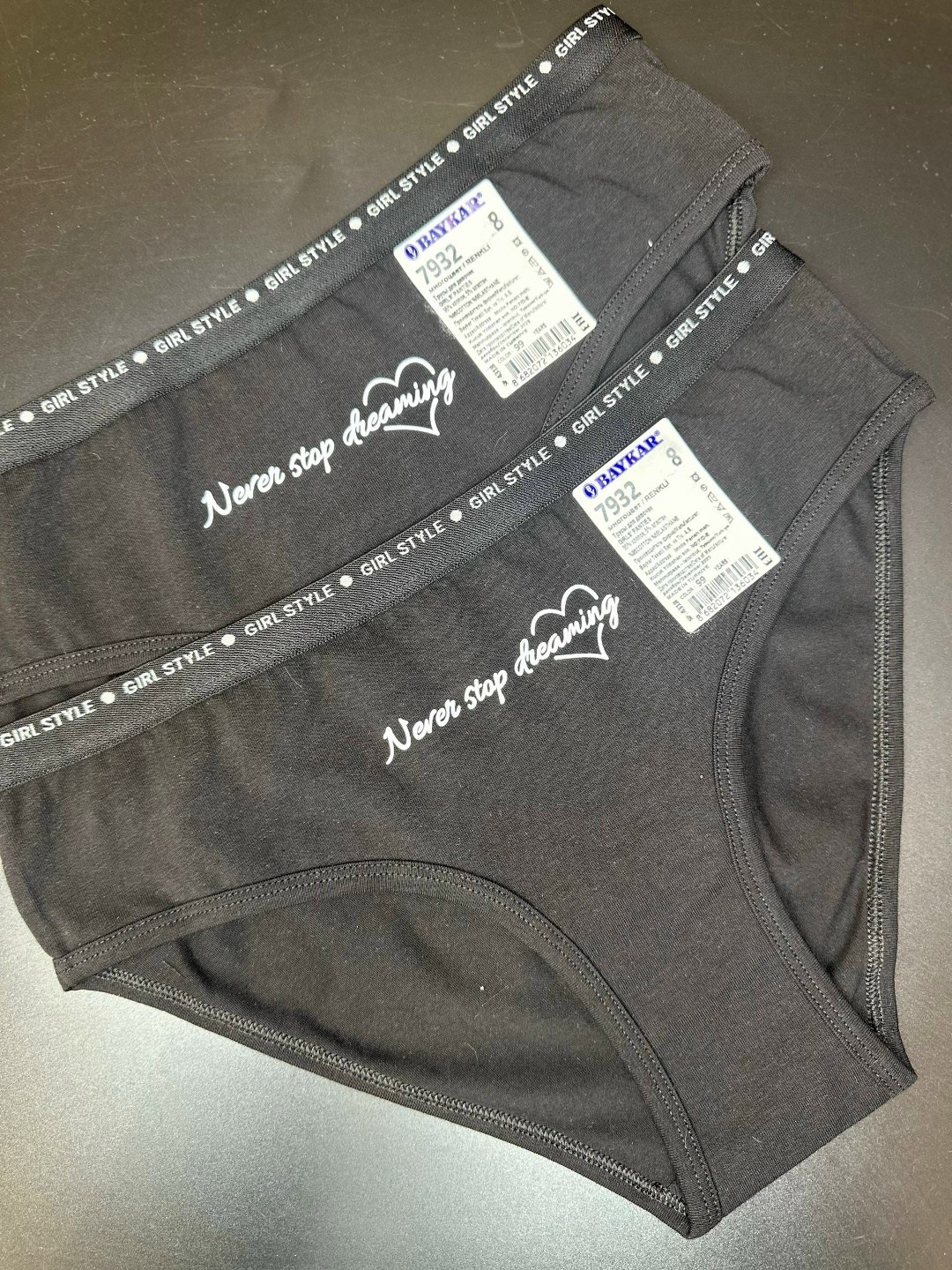 байкар 7932,комплект трусов слипы baykar для девочек,трусы для девочек baykar,комплект трусов слипы baykar,трусы для девочек