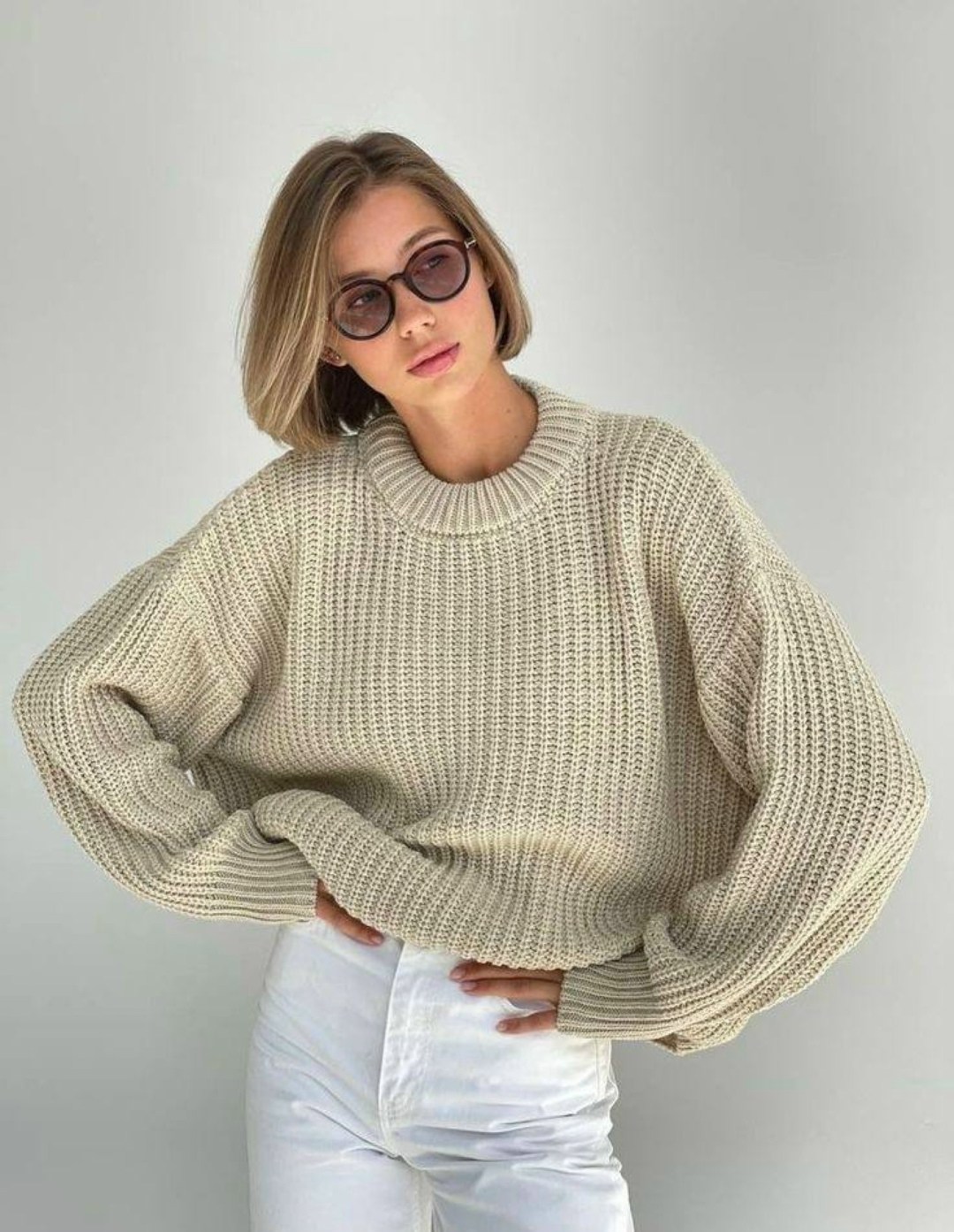 свитер оверсайз с горлом вязаный,свитер женский,свитер с горлом оверсайз теплый,свитер оверсайз с горлом вязаный теплый beige island,свитер оверсайз с горлом вязаный toonit цвет белый