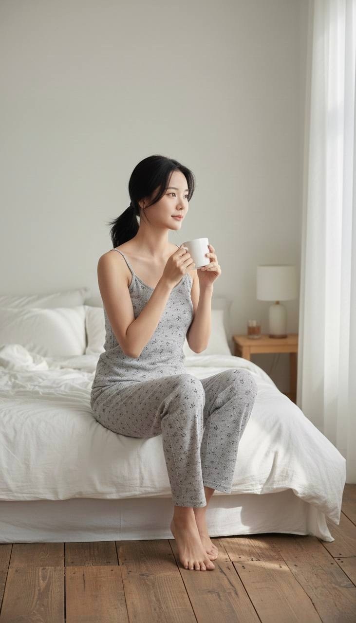 женские пижамные комплекты,пижама fresh blossom муслиновая,пижама тройка со штанами ninelya dream,комплект пижама,модная пижама