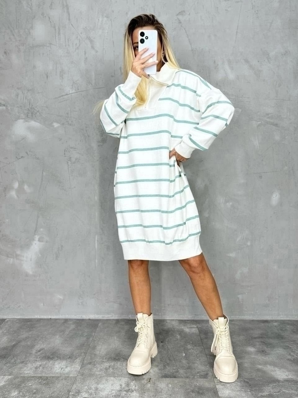 туника в полоску,платье туника,теплое платье,теплая туника,туника женская модная