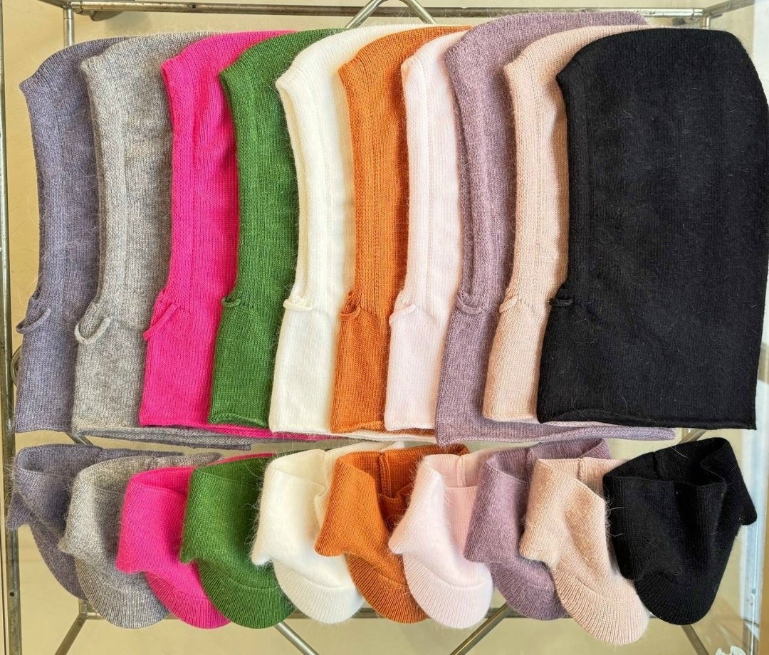капор женский зимний ангора белый с кепкой,кепка с капором из ангоры glamour boutique,комплект ангора капор+кепка,кепка с капором из ангоры,капюшон капор