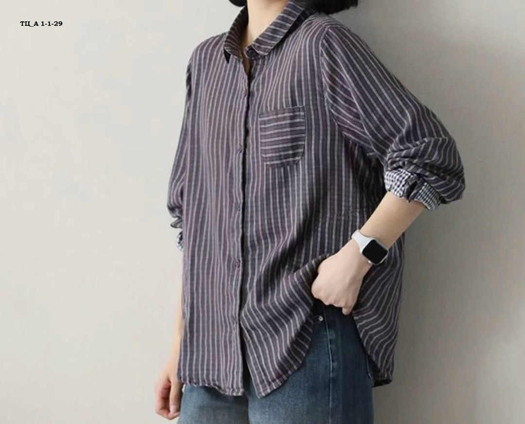 женская рубашка в полоску,рубашка в полоску,женская свободная рубашка с длинным рукавом,рубашка в полоску повседневная,женская повседневная рубашка с длинными рукавами