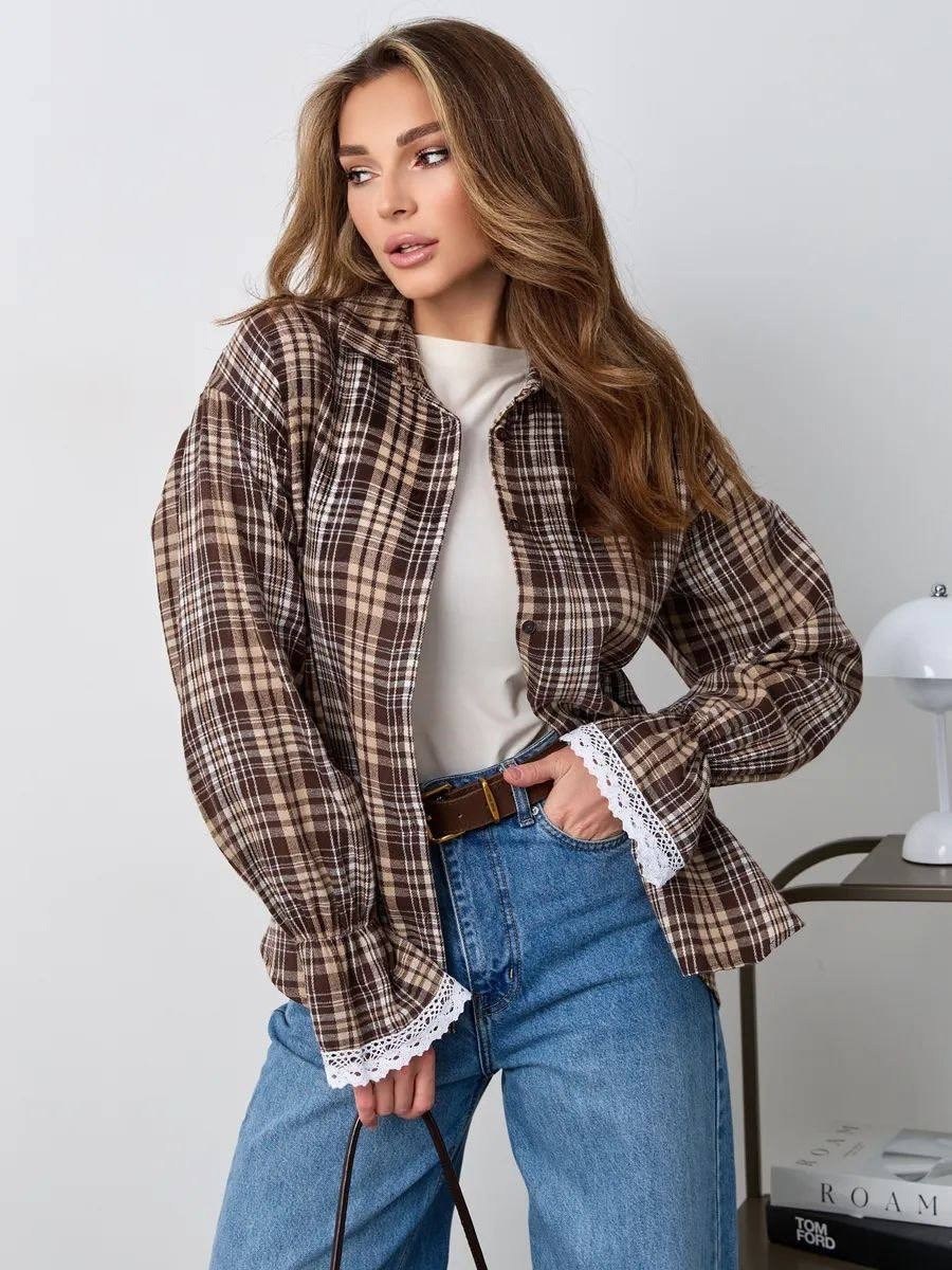 женская рубашка,женская рубашка в клетку,рубашка в клетку женская оверсайз,рубашка в клетку dej 369033302,костюм в клетку с юбкой
