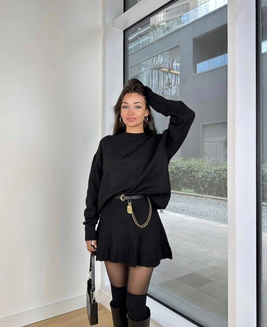 костюм свитер + юбка,вязаный костюм с юбкой,женский костюм,костюм новый с юбкой,костюм свитер и юбка