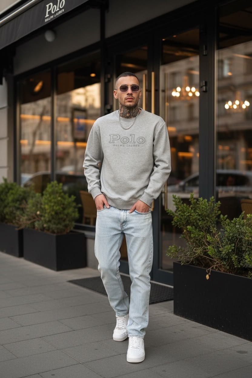 свитшот мужской marc o’polo серый s,свитшот polo ralph lauren мужской серый,мужской свитшот,marc o'polo свитшот с логотипом бренда,свитшот polo ralph lauren мужской серый арт. 11626188