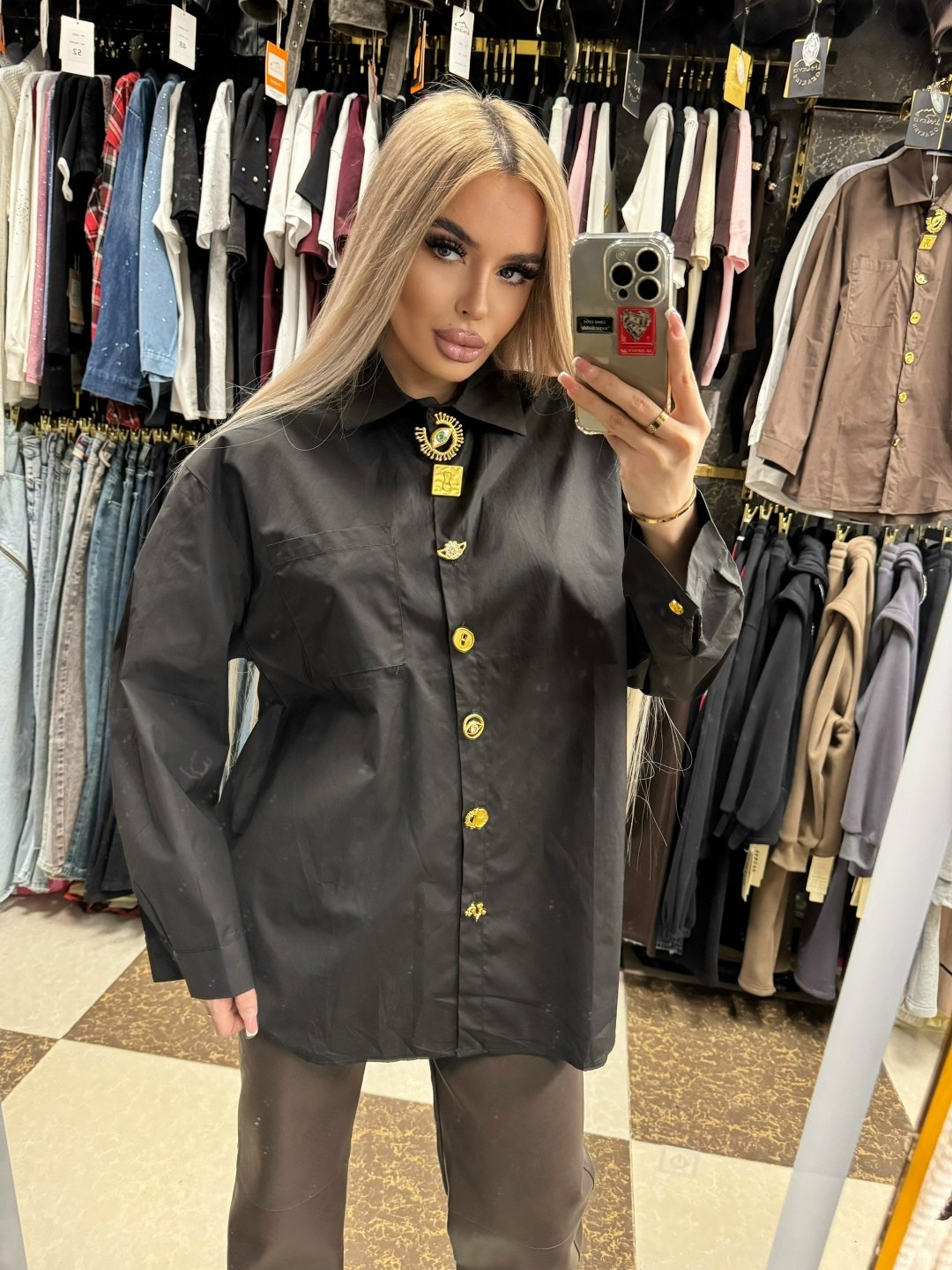 рубашка женская,рубашка,стильная рубашка,рубашка оверсайз черная,женская блузка