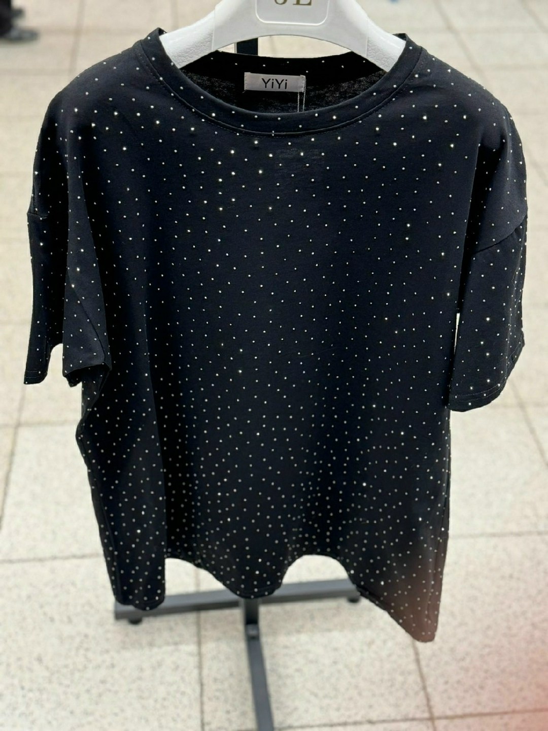 футболка оверсайз женская со стразами,женская футболка,футболка оверсайз со стразами удлиненная нарядная got u,футболка с стразами,футболка белая женская