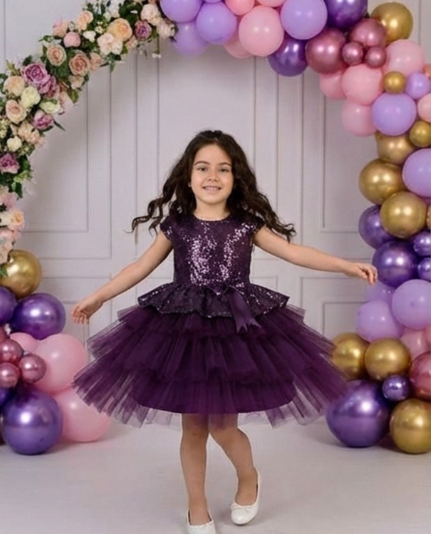 платье фиолетовое,платье для девочек,платье нарядное,платье riccotarz 2221008005 пурпурный 7-8 лет,платье нарядное для девочки