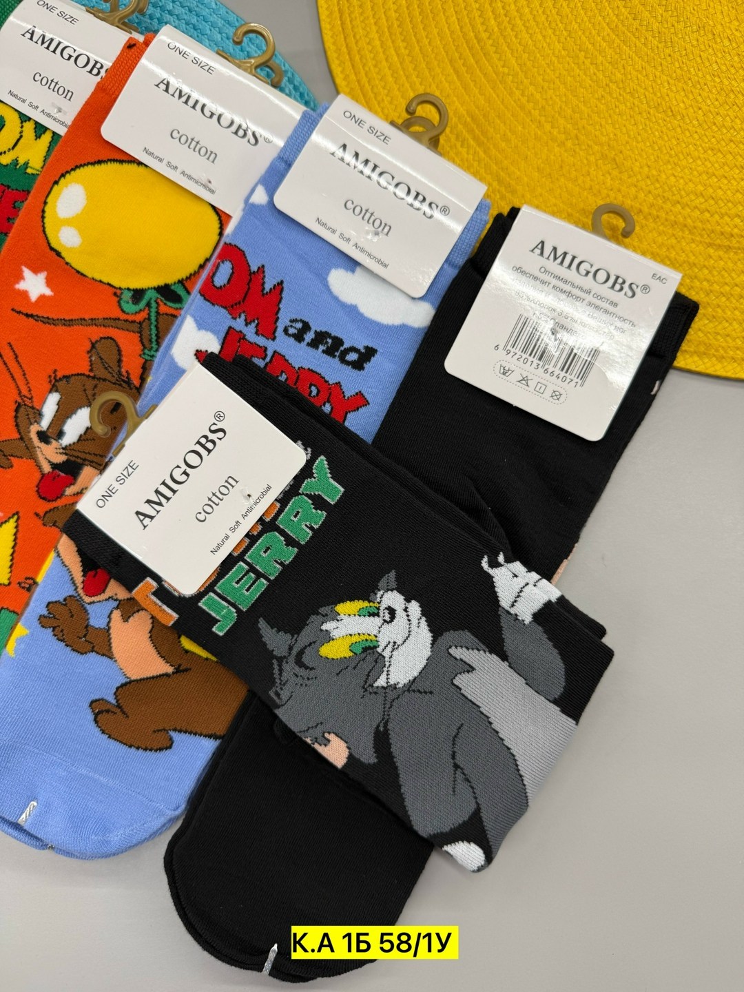 том и джерри носки,носки комплект,носки женские,носки amigobs,носки с прикольными принтами "том и джерри"