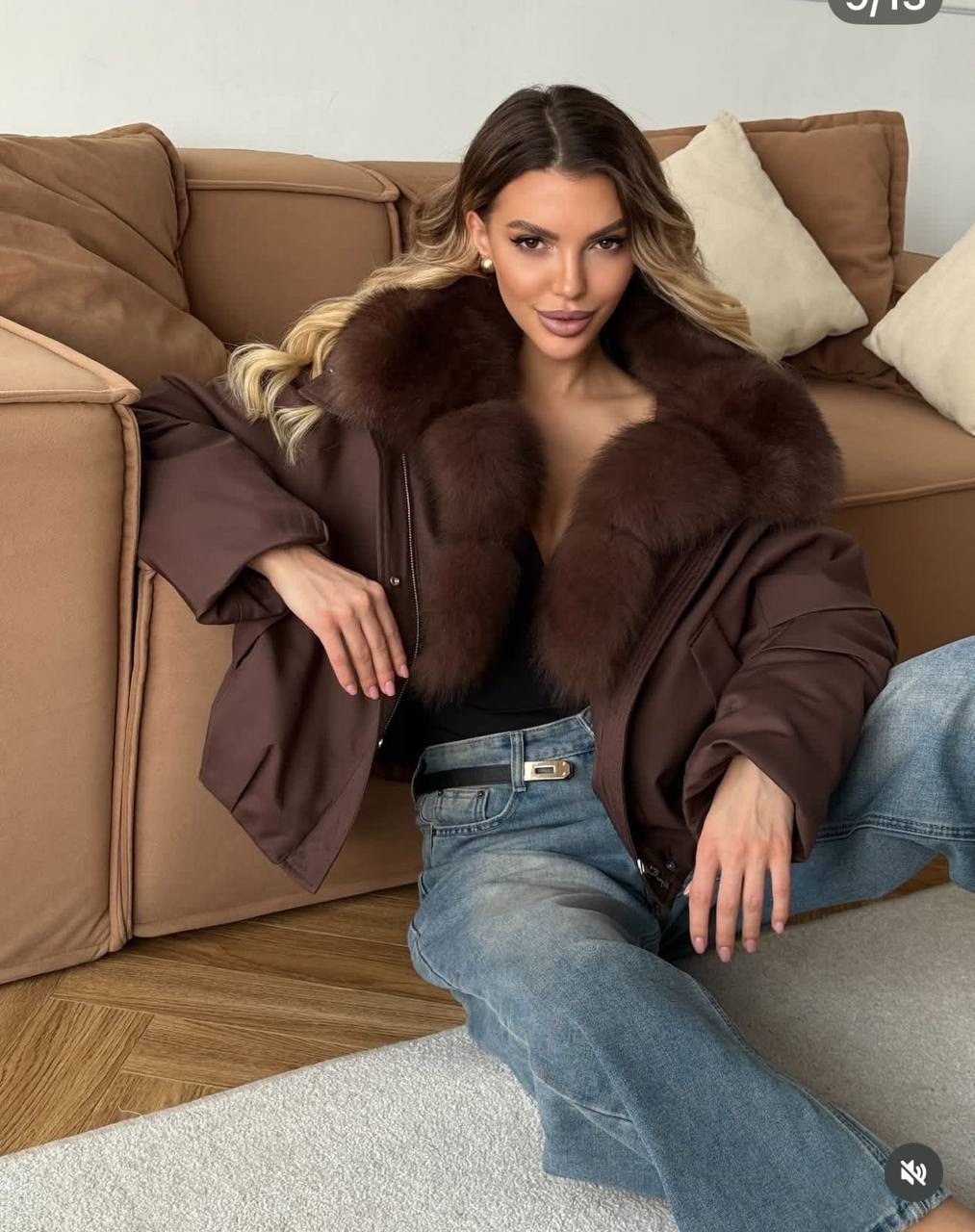 куртка с мехом,куртка с натуральным мехом,куртка с натуральным мехом песец,короткий пуховик,куртка toto group с мехом песца