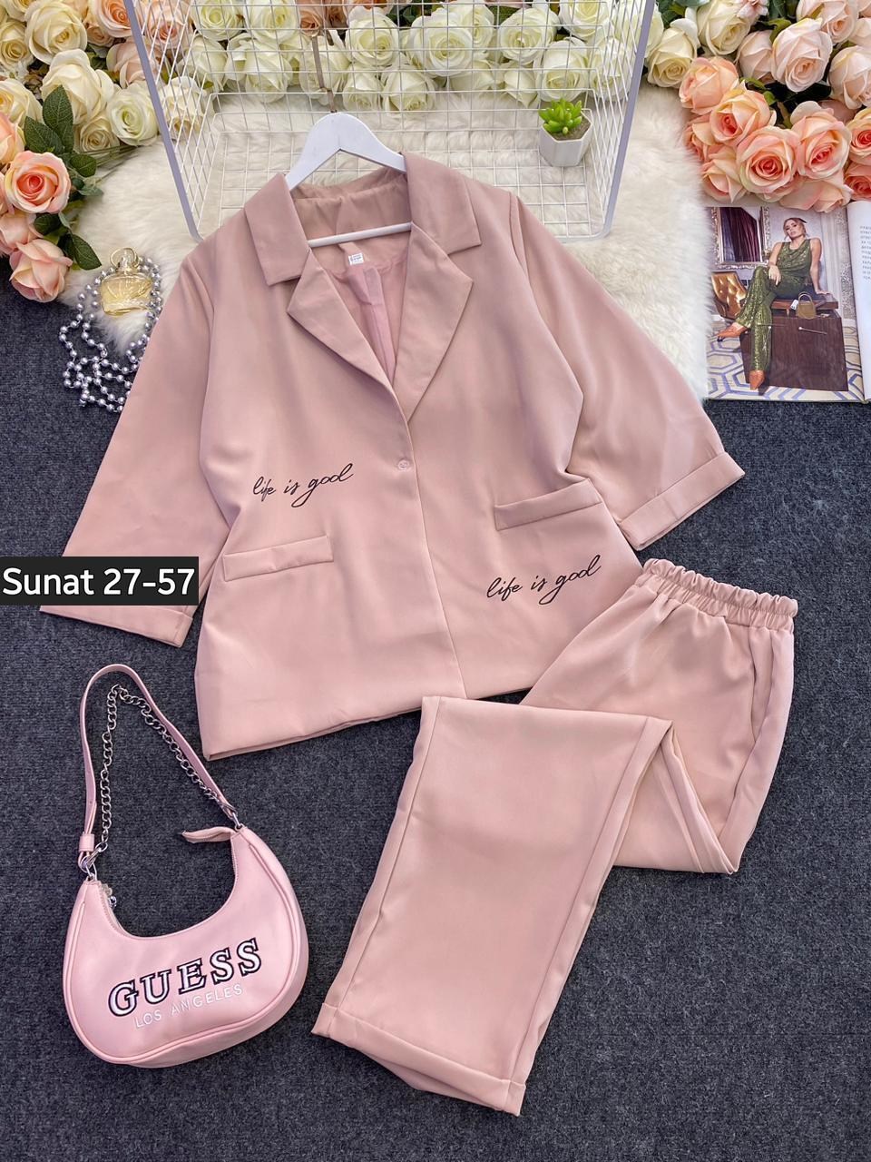 костюм брючный женский юрс,женский брючный костюм,женские костюмы,пудровый костюм женский брючный,пудровый костюм женский