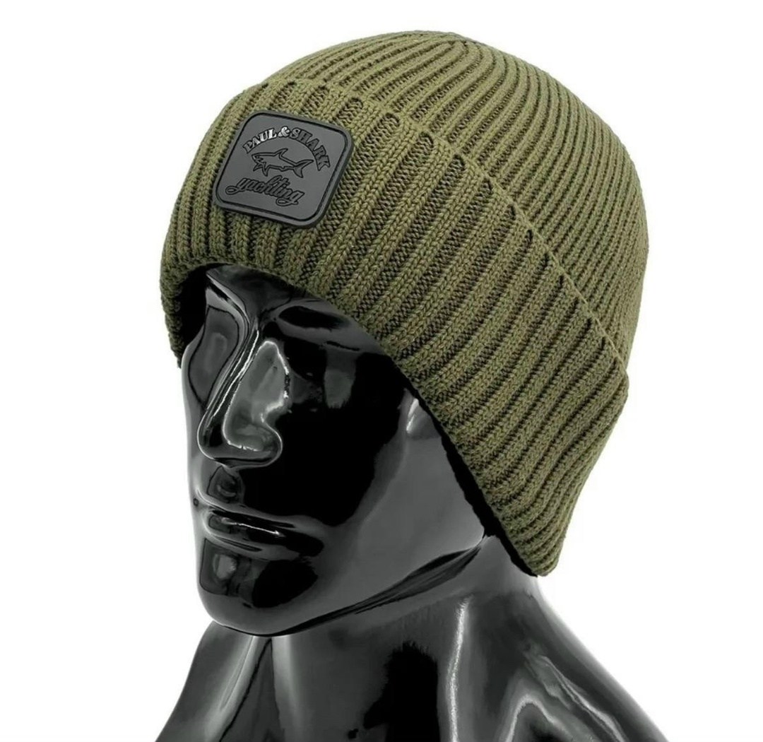шапка мужская,шапка p.s. 11507 темно-зеленый,шапка бини,шапка мужская зимняя,шапка
