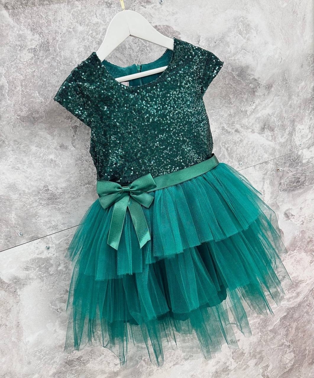 платье для девочки,изумрудное платье для девочки,платье праздничное для девочки,зеленое платье для девочки,новогоднее платье для девочки