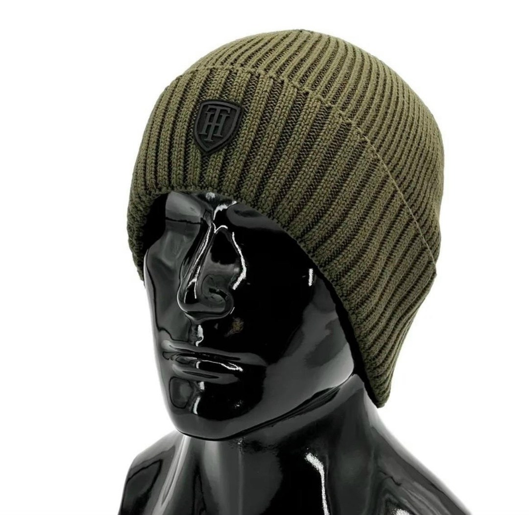 шапка мужская,шапка p.s. 11507 темно-зеленый,шапка бини,шапка мужская зимняя,шапка