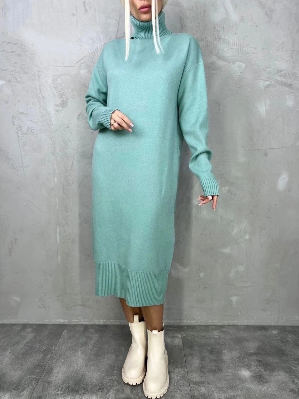 платье вязаное,платье теплое,платье-свитер,трикотажное платье,кашемировое платье свитер повседневное