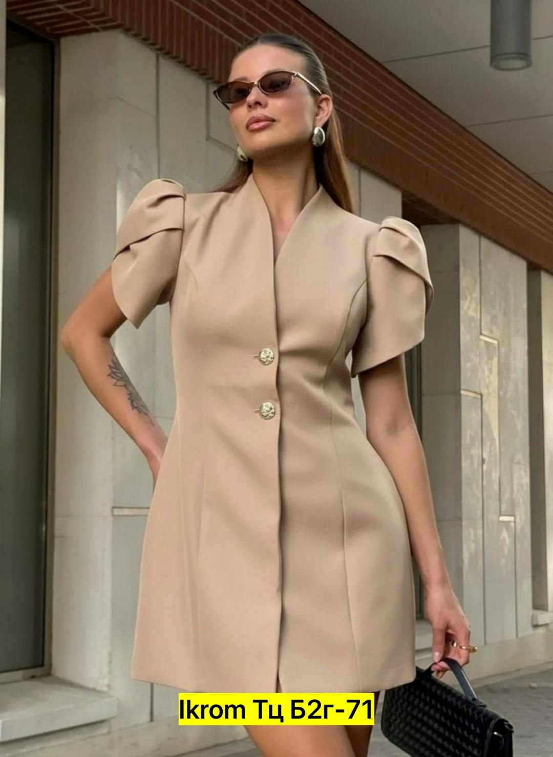 женское платье,платье стильное,модное платье,платье пиджак женское,платье с пуговицами